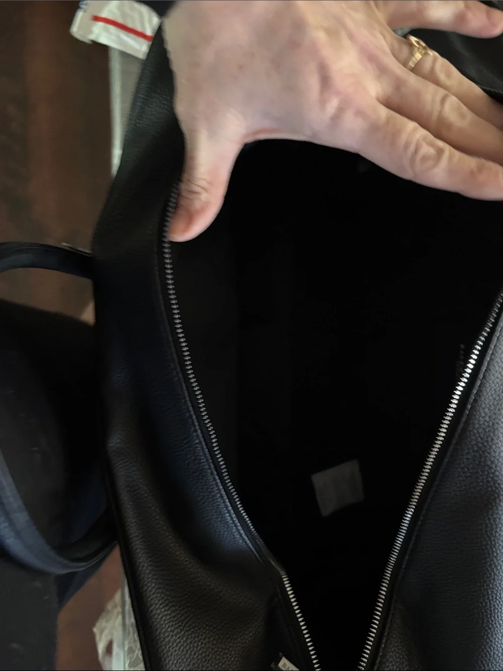 Ralph Lauren travel /overnight /sport/ gym bag Black faux leather New / unused